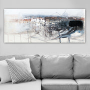 Quadro em Tela Decorativo Multicolor 50x120 cm com Moldura de Madeira 3 cm – 100% Canvas