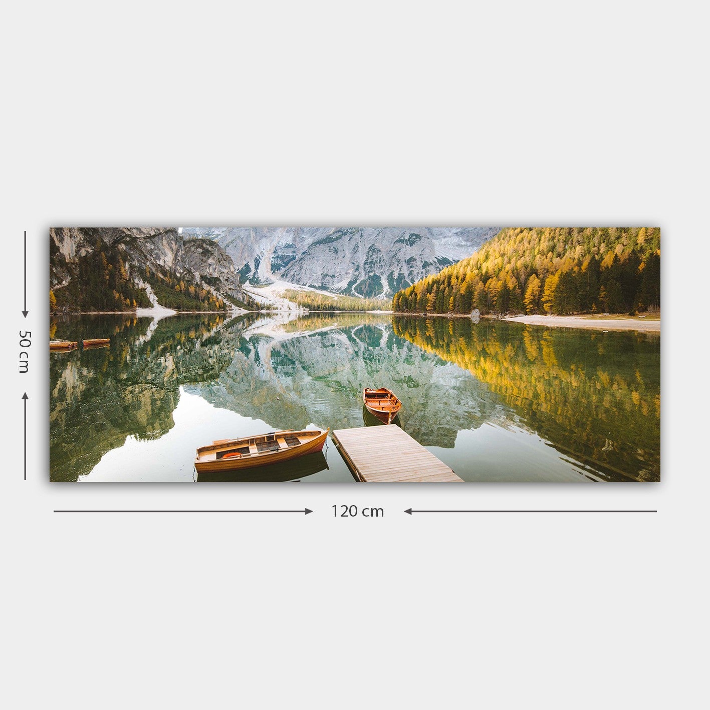 Quadro em Tela Decorativo Multicolor 50x120 cm com Moldura de Madeira (3 cm) – 100% Tela – YTY1323210338_50120