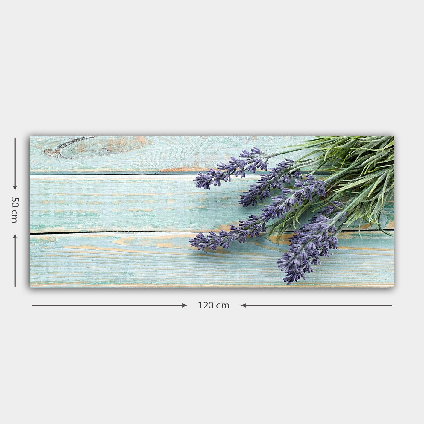 Quadro em Tela 100% Canvas com Moldura de Madeira (3 cm) – Multicolor 50 x 120 cm