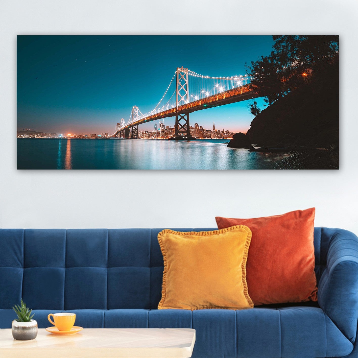 Quadro em Tela Decorativo Multicolor 50x120 cm, 100% Canvas, Moldura em Madeira 3 cm – YTY1357967645_50120