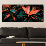 Quadro em Tela Canvas Multicolor 50x120 cm com Moldura de Madeira 3 cm