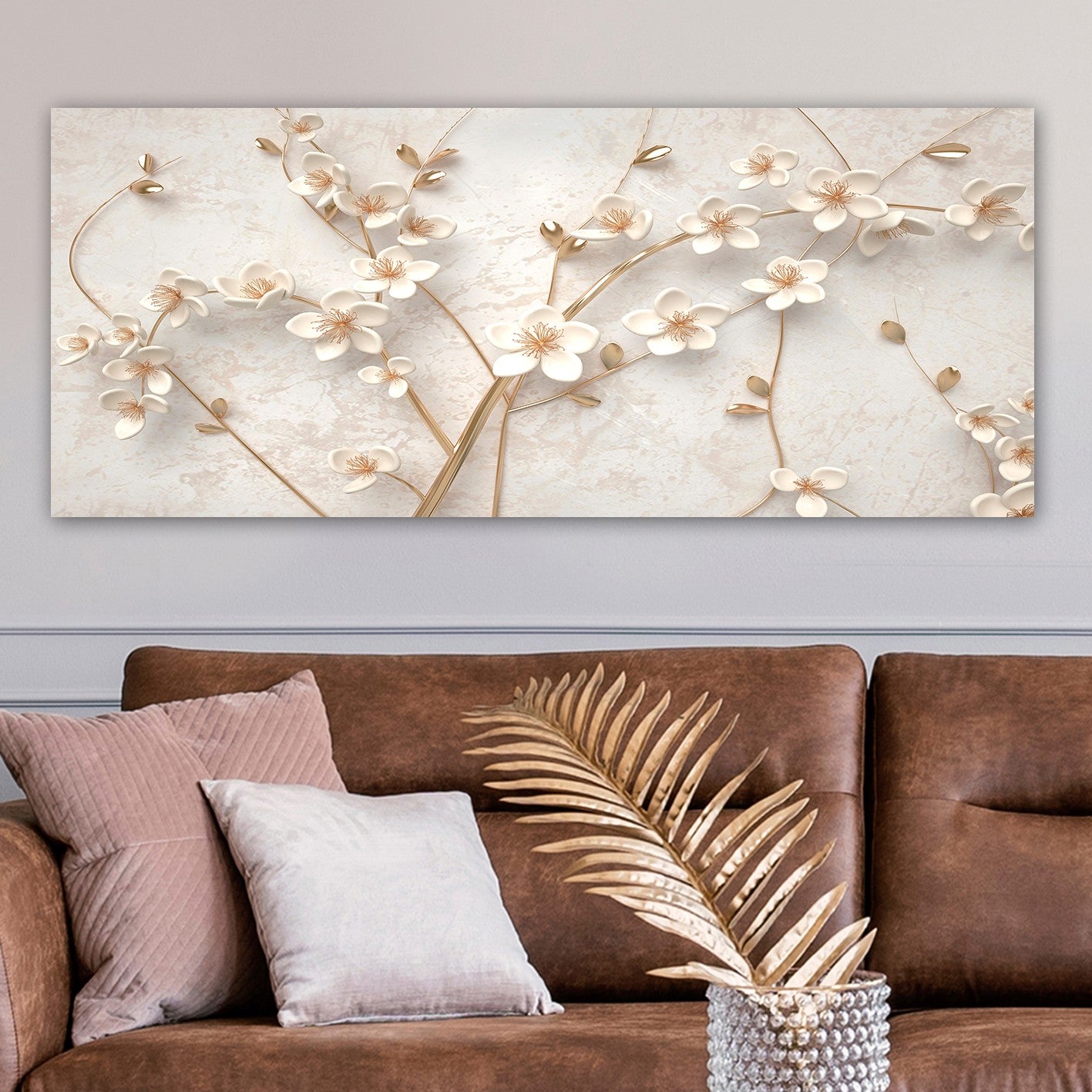 Tela Decorativa Multicolor 50x120 cm | 100% Tela | Moldura em Madeira (3 cm) – YTY1385636237_50120