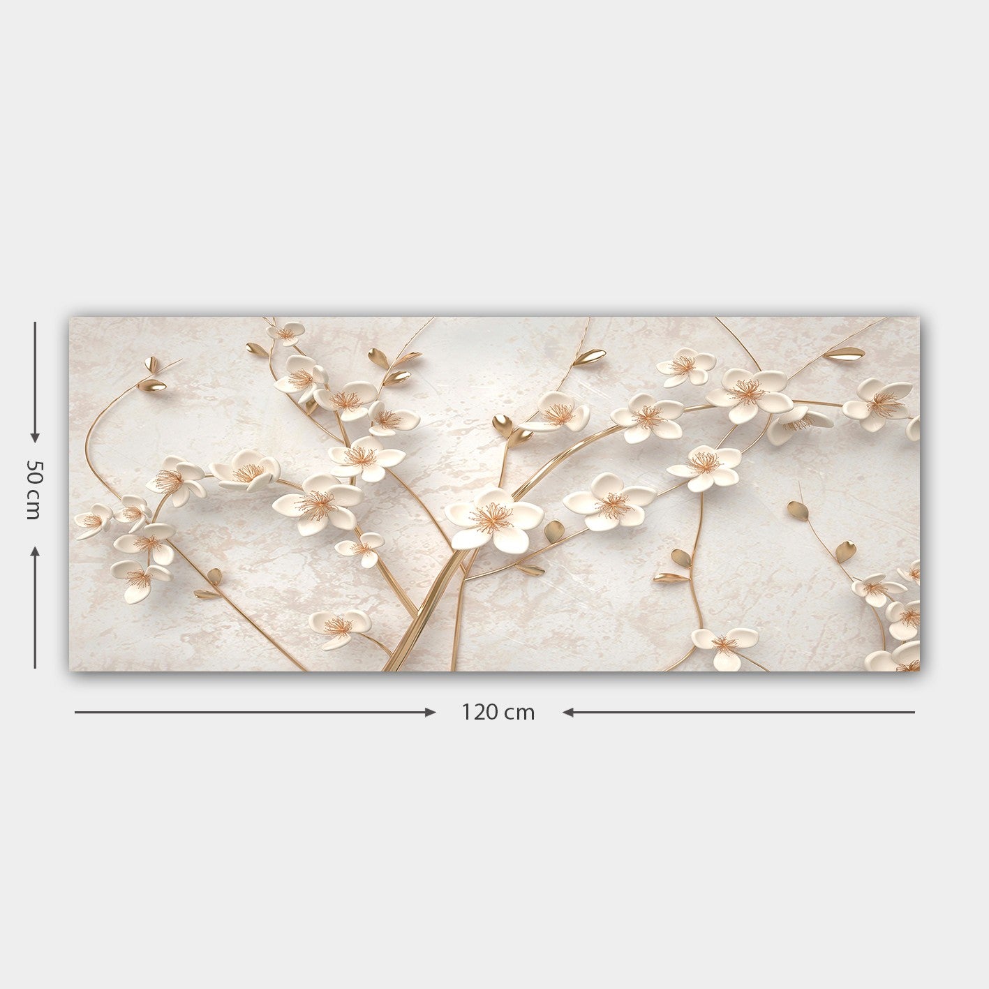 Tela Decorativa Multicolor 50x120 cm | 100% Tela | Moldura em Madeira (3 cm) – YTY1385636237_50120