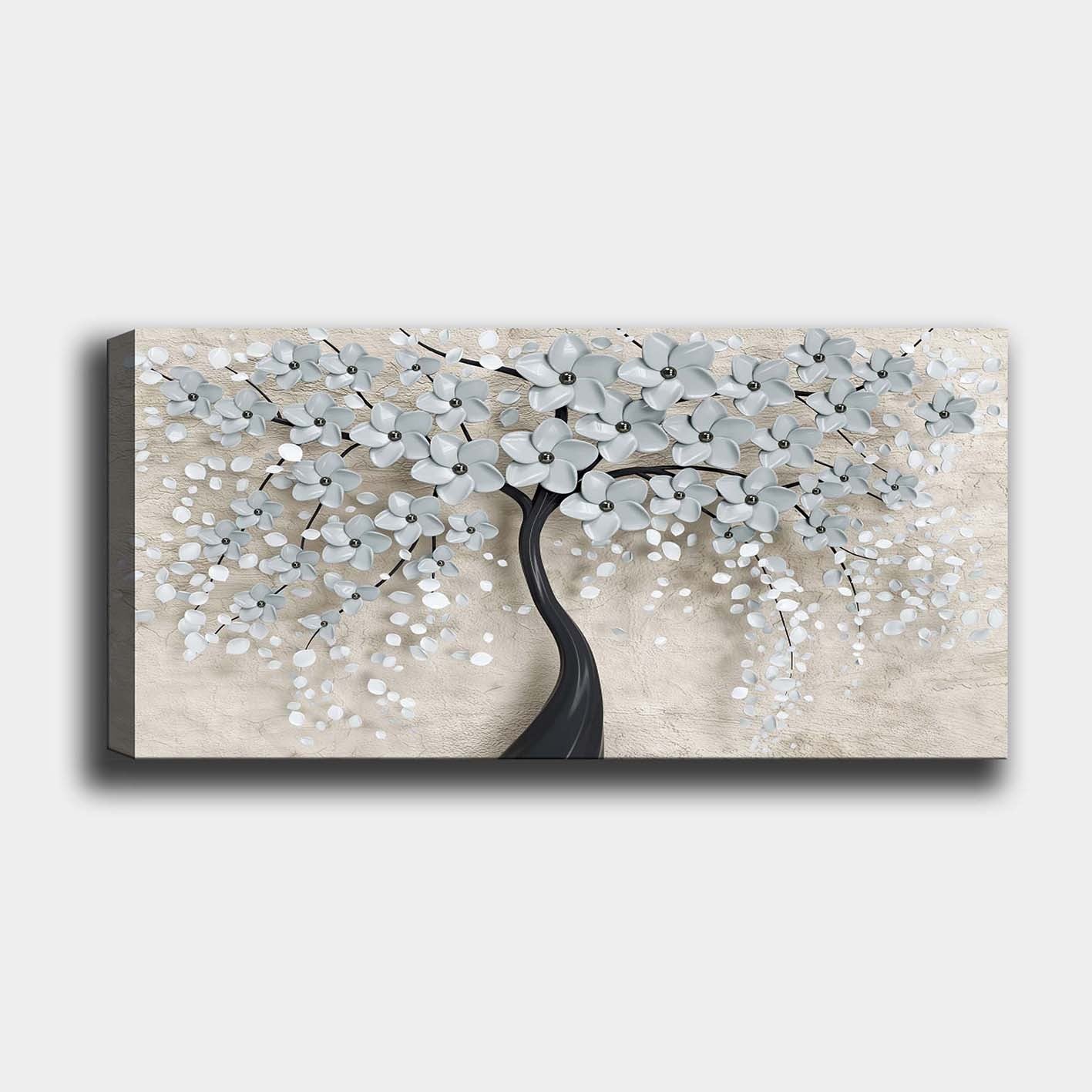 Quadro Decorativo em Tela 100% Canvas Multicor 50 x 120 cm com Moldura de Madeira 3 cm - YTY1392043274_50120