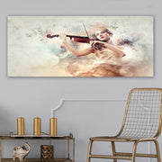 Quadro em Tela Decorativa Multicolor 50 x 120 cm com Moldura de Madeira (3 cm) – YTY139307069_50120