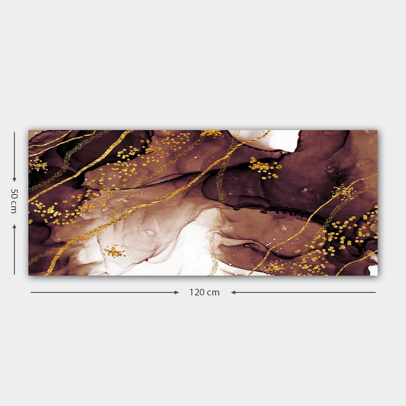 Quadro em Tela Decorativo Multicolor 50 x 120 cm, Moldura de Madeira 3 cm – 100% Canvas (YTY1393502147_50120)