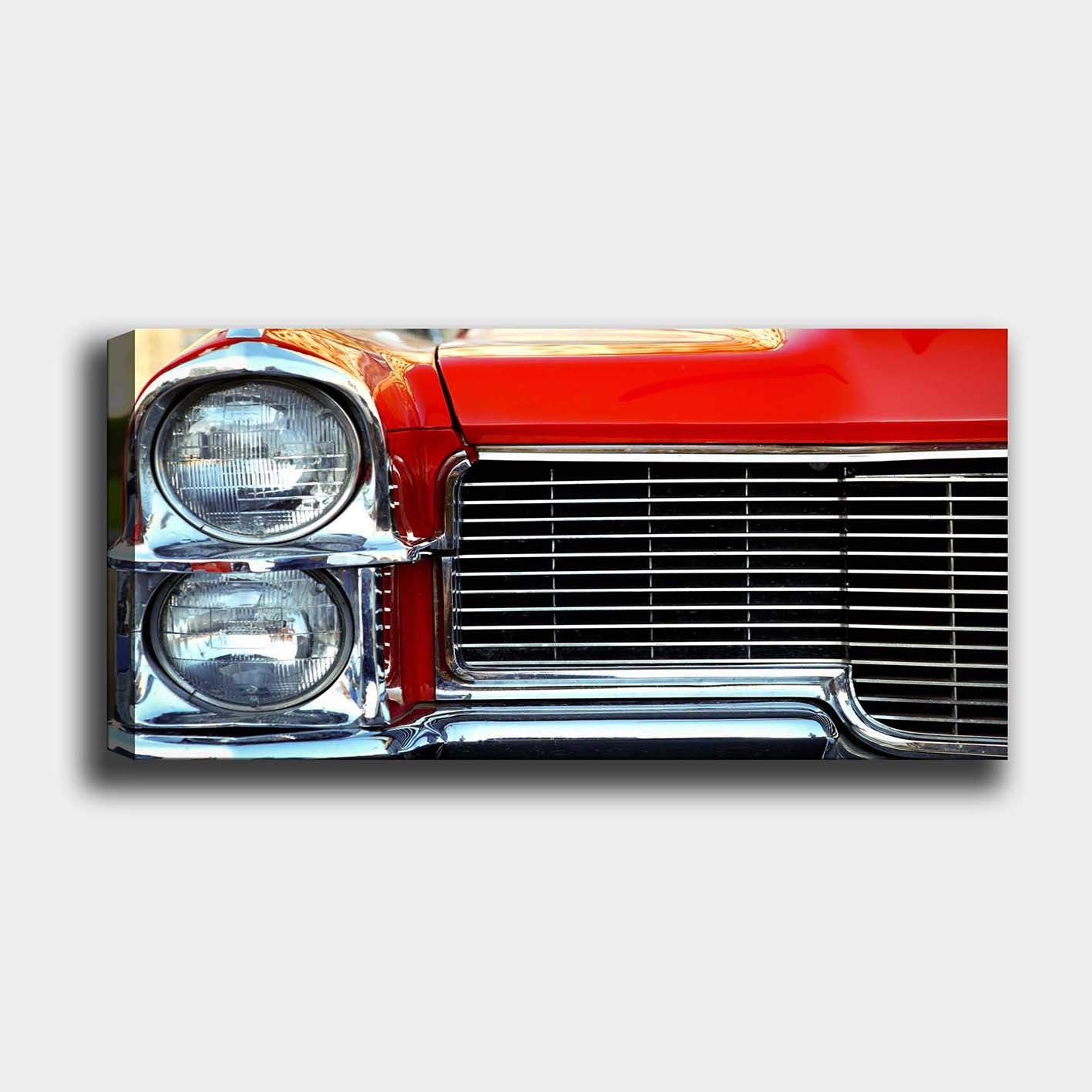 Quadro em Tela Decorativa Multicolor 50 x 120 cm com Moldura de Madeira (3 cm)