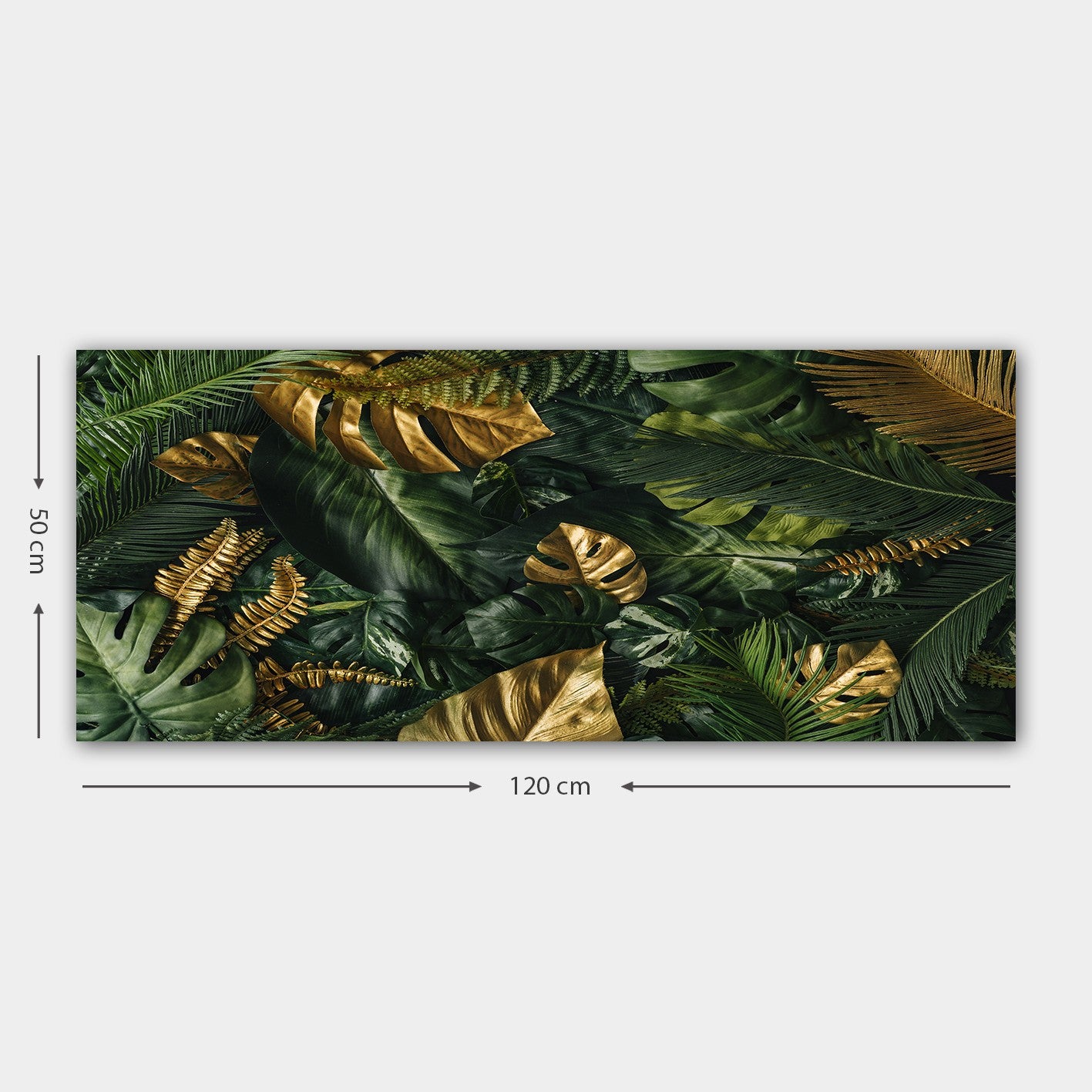 Quadro em Tela 100% Canvas Multicolor com Moldura 100% Madeira (3 cm) – 50 x 120 cm