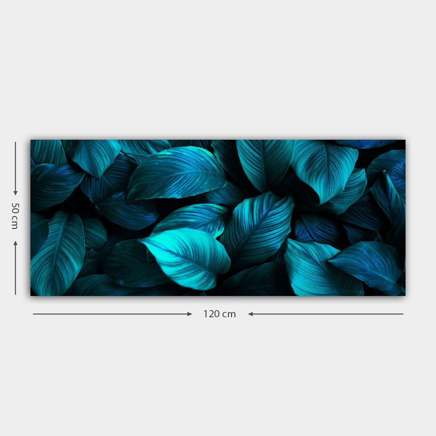 Quadro em Tela Decorativa Multicolor 50x120 cm – Canvas 100% com Moldura de Madeira 3 cm