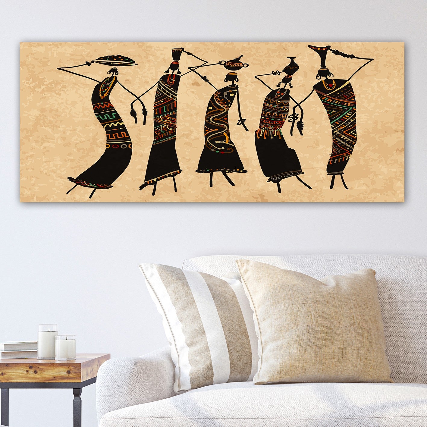 Quadro em Tela Decorativa Multicolor 50x120 cm, 100% Tela com Moldura de Madeira (3 cm) – YTY1496126738_50120