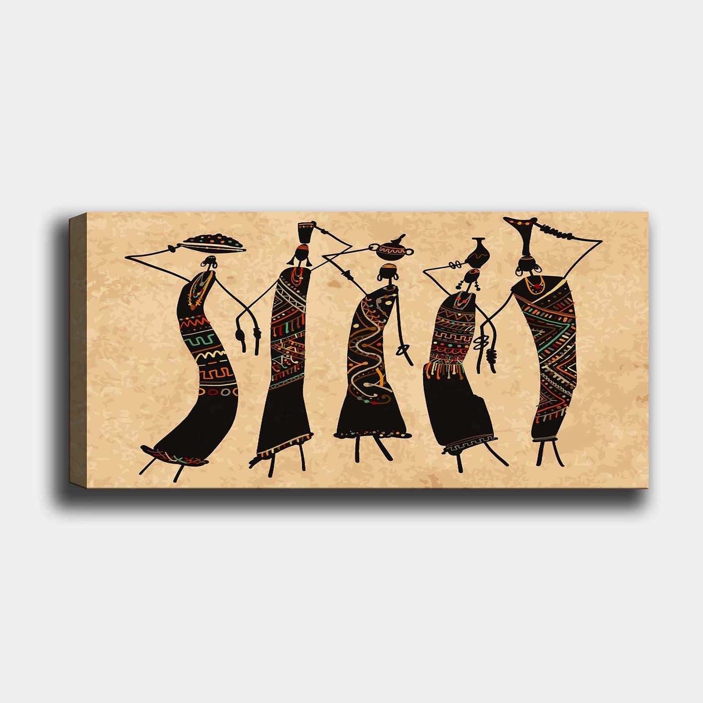 Quadro em Tela Decorativa Multicolor 50x120 cm, 100% Tela com Moldura de Madeira (3 cm) – YTY1496126738_50120