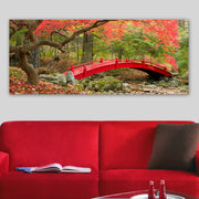 Quadro em Tela Decorativo Multicolor 50x120 cm com Moldura de Madeira (3 cm)