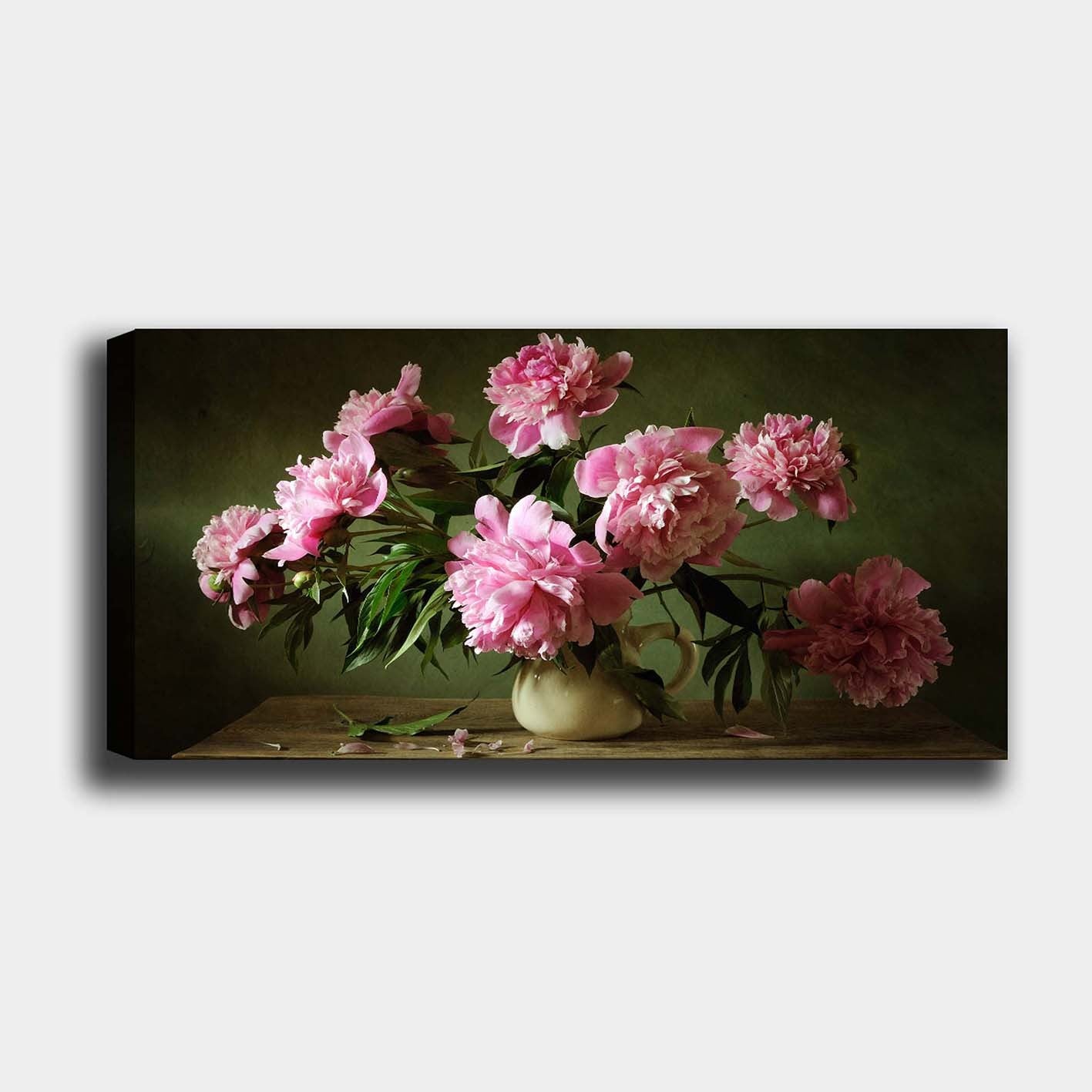 Tela Decorativa em Canvas Multicolor com Moldura de Madeira 3 cm – 50 x 120 cm