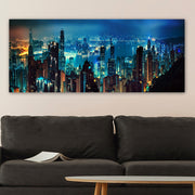 Quadro em Tela Decorativa Multicolor 50x120 cm — 100% Canvas com Moldura de Madeira (3 cm)