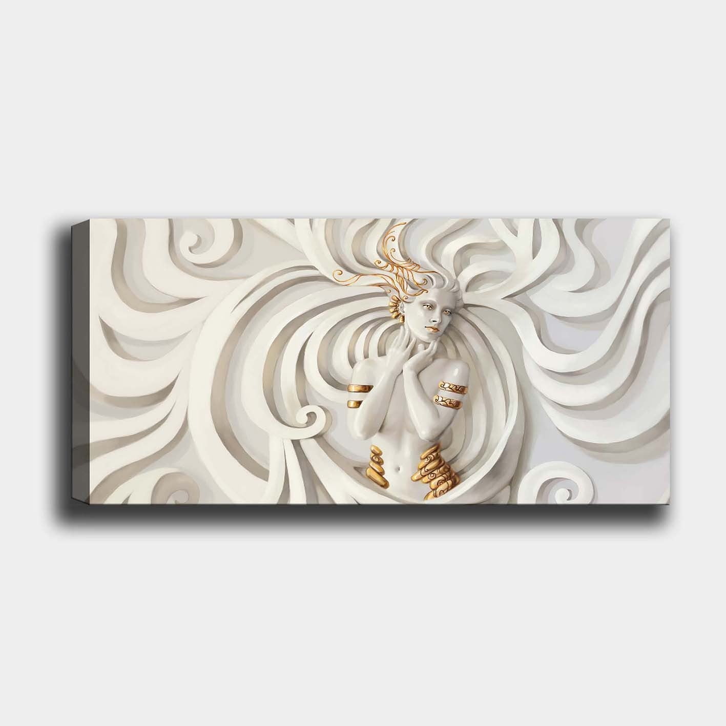 Tela Decorativa Multicolor 50x120 cm em Canvas 100% com Moldura de Madeira 3 cm – YTY161585909_50120