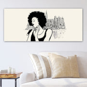 Quadro em Tela Decorativa Multicolor 50 x 120 cm, 100% Tela, Moldura 100% Madeira (3 cm)