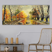 Quadro em Tela Decorativa Multicolor 50x120 cm, Canvas 100% e Moldura de Madeira 3 cm – YTY172619417_50120 (451ERN1327)