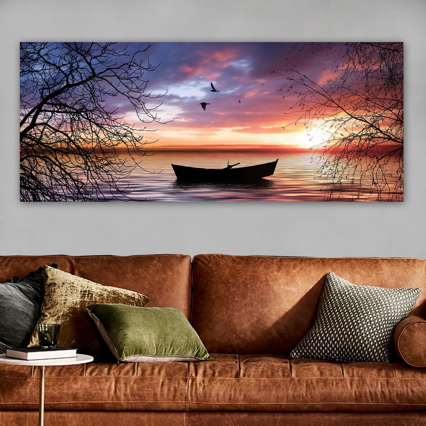 Quadro em Tela Decorativo 50 x 120 cm – Multicolor – Canvas 100% com Moldura de Madeira (3 cm) – YTY176117414_50120