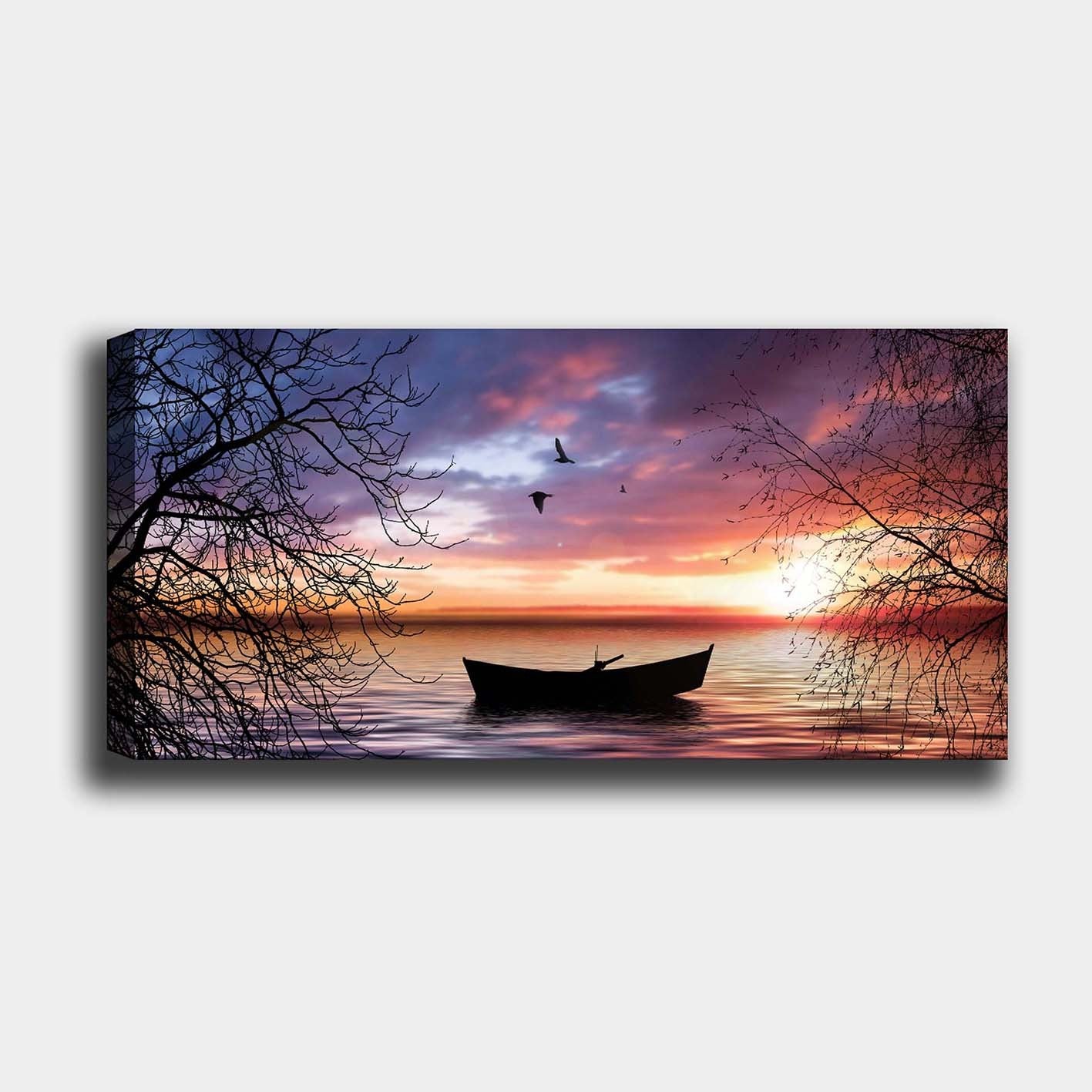 Quadro em Tela Decorativo 50 x 120 cm – Multicolor – Canvas 100% com Moldura de Madeira (3 cm) – YTY176117414_50120