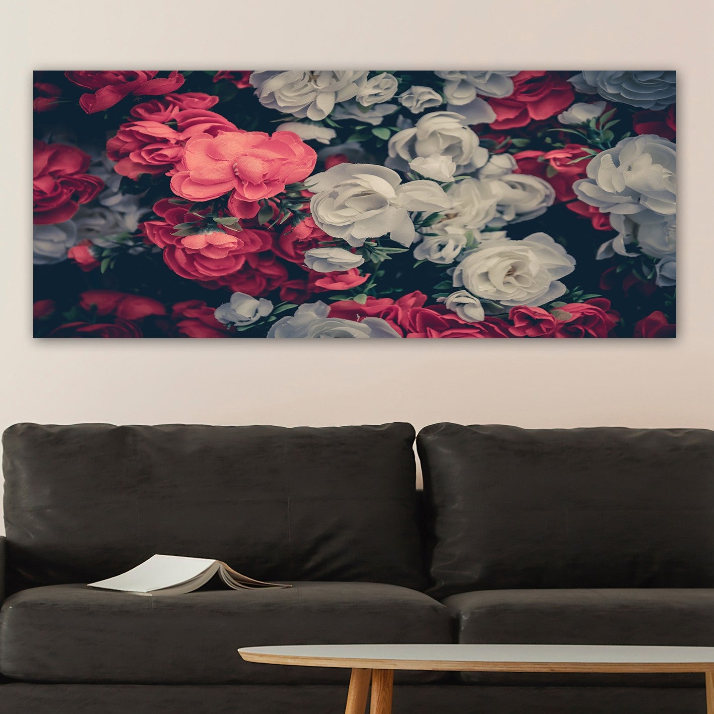 Tela Decorativa Multicolor em Canvas 100% com Moldura de Madeira 3 cm – 50 x 120 cm