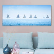 Quadro em Tela Decorativo Multicolor com Moldura de Madeira (3 cm) – 50 x 120 cm