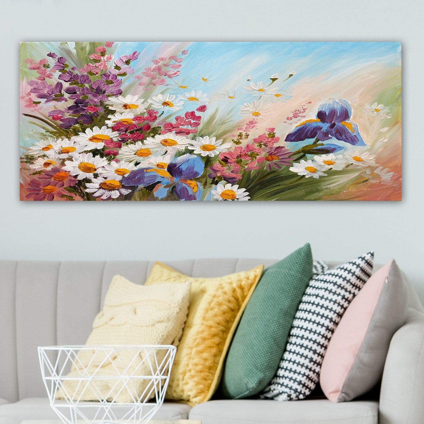 Quadro Decorativo em Tela Canvas 100% 50 x 120 cm com Moldura de Madeira 3 cm – Multicolor (YTY185735_50120)