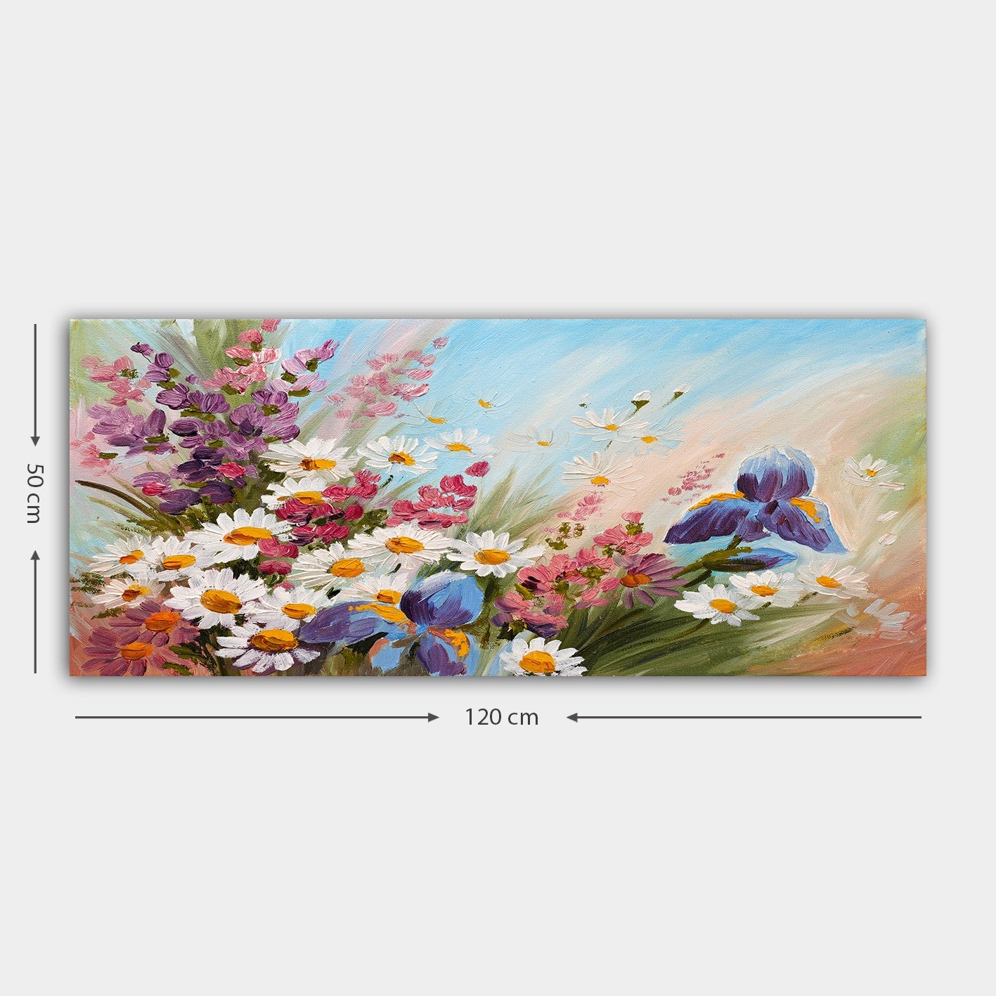 Quadro Decorativo em Tela Canvas 100% 50 x 120 cm com Moldura de Madeira 3 cm – Multicolor (YTY185735_50120)