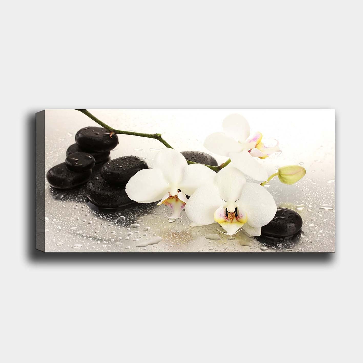 Quadro em Tela Decorativa Multicolor com Moldura de Madeira (3 cm) – 50 x 120 cm