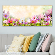 Quadro em Tela Decorativa Multicolor 50x120 cm com Moldura de Madeira (3 cm) – 100% Canvas