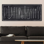 Quadro em Tela 100% Canvas Multicolor 50x120 cm com Moldura de Madeira (3 cm)