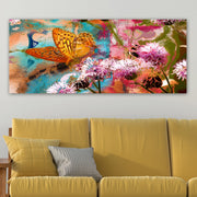 Quadro em Tela Decorativo Multicor 50x120 cm – Canvas 100% com Moldura de Madeira 3 cm