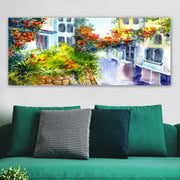 Quadro em Tela Multicolorido 50 x 120 cm com Moldura 100% Madeira (3 cm) – YTY210081253_50120