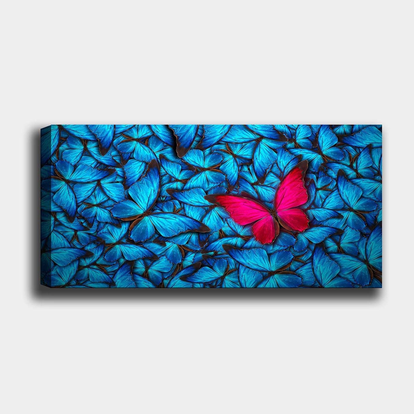 Quadro em Tela Decorativo Multicolor 50x120 cm – Canvas 100% com Moldura de Madeira 3 cm