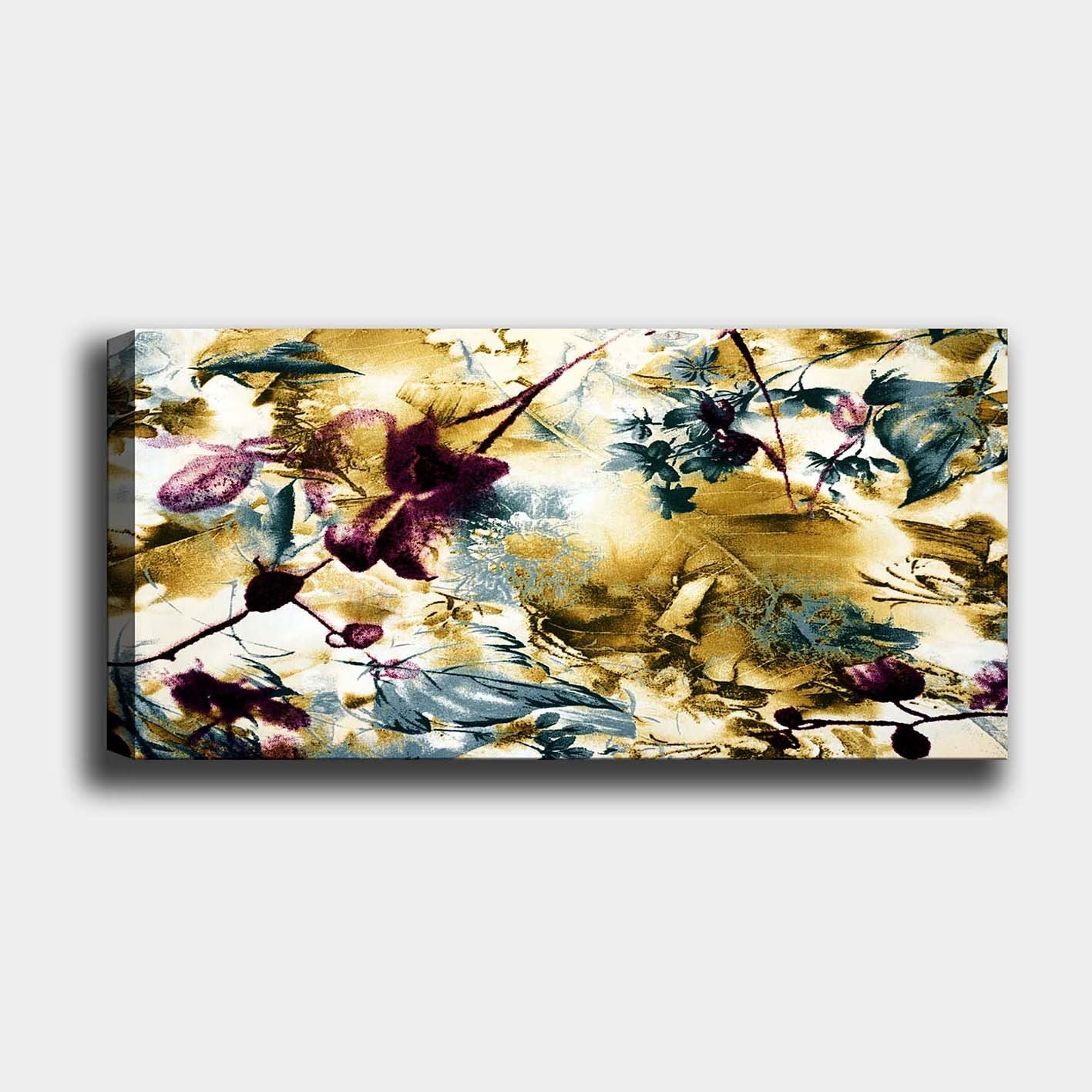 Tela Decorativa em Canvas Multicolor 50x120 cm com Moldura de Madeira (3 cm) – YTY217101595_50120