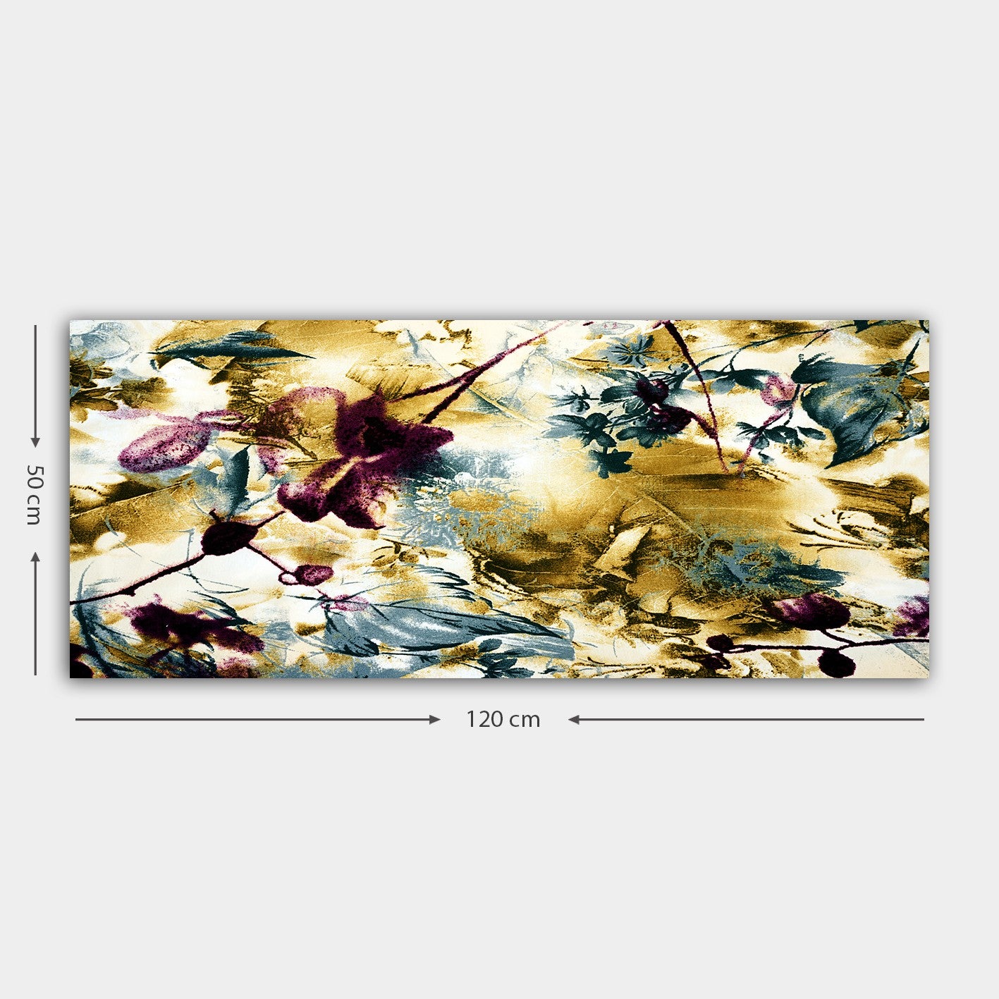 Tela Decorativa em Canvas Multicolor 50x120 cm com Moldura de Madeira (3 cm) – YTY217101595_50120