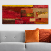 Tela Decorativa Multicolor 50 x 120 cm – 100% Canvas com Moldura de Madeira (3 cm)