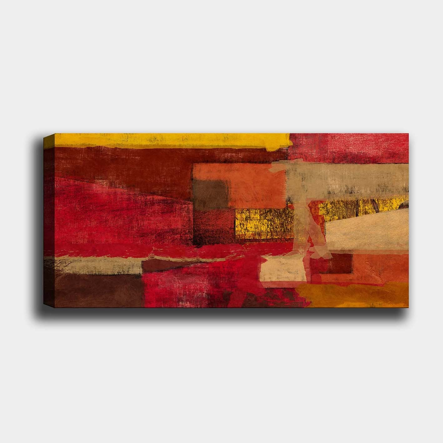 Tela Decorativa Multicolor 50 x 120 cm – 100% Canvas com Moldura de Madeira (3 cm)