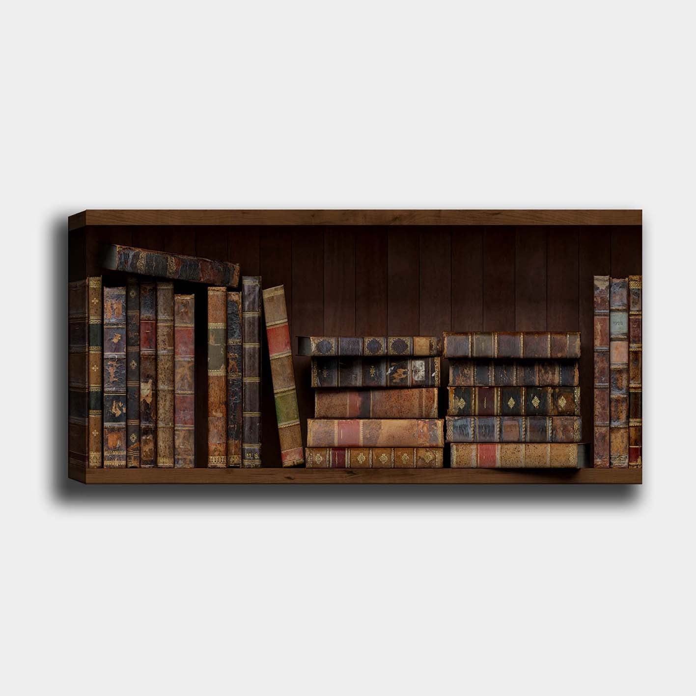 Tela Decorativa Multicolor 50x120 cm – 100% Canvas com Moldura de Madeira (3 cm)