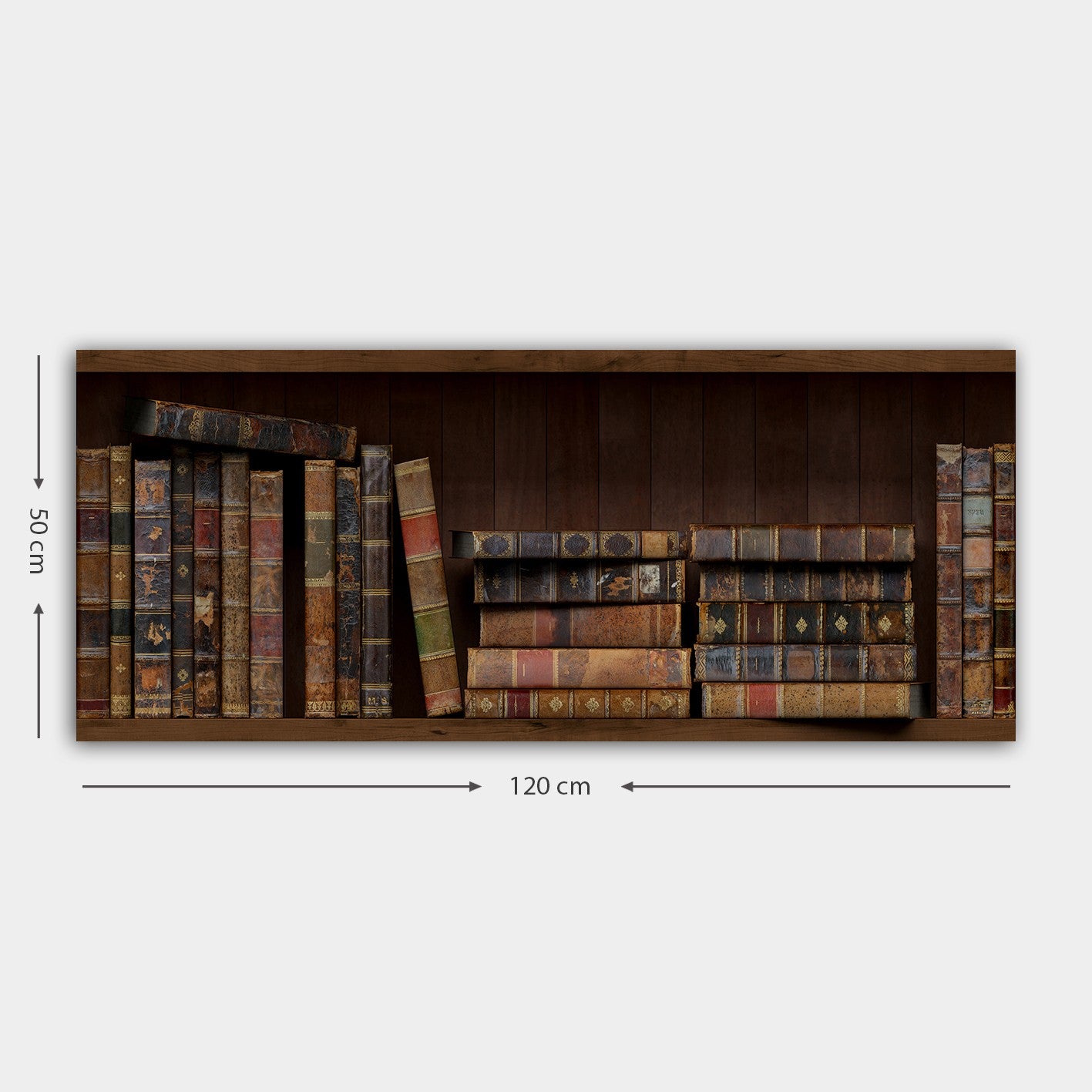 Tela Decorativa Multicolor 50x120 cm – 100% Canvas com Moldura de Madeira (3 cm)