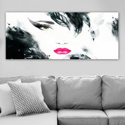 Tela Decorativa em Canvas Multicolor 50 x 120 cm com Moldura de Madeira (3 cm)