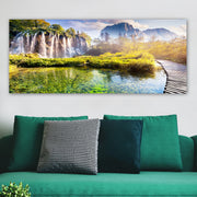 Quadro Decorativo em Tela Canvas Multicolor com Moldura de Madeira 3 cm – 50 x 120 cm | YTY222201946_50120