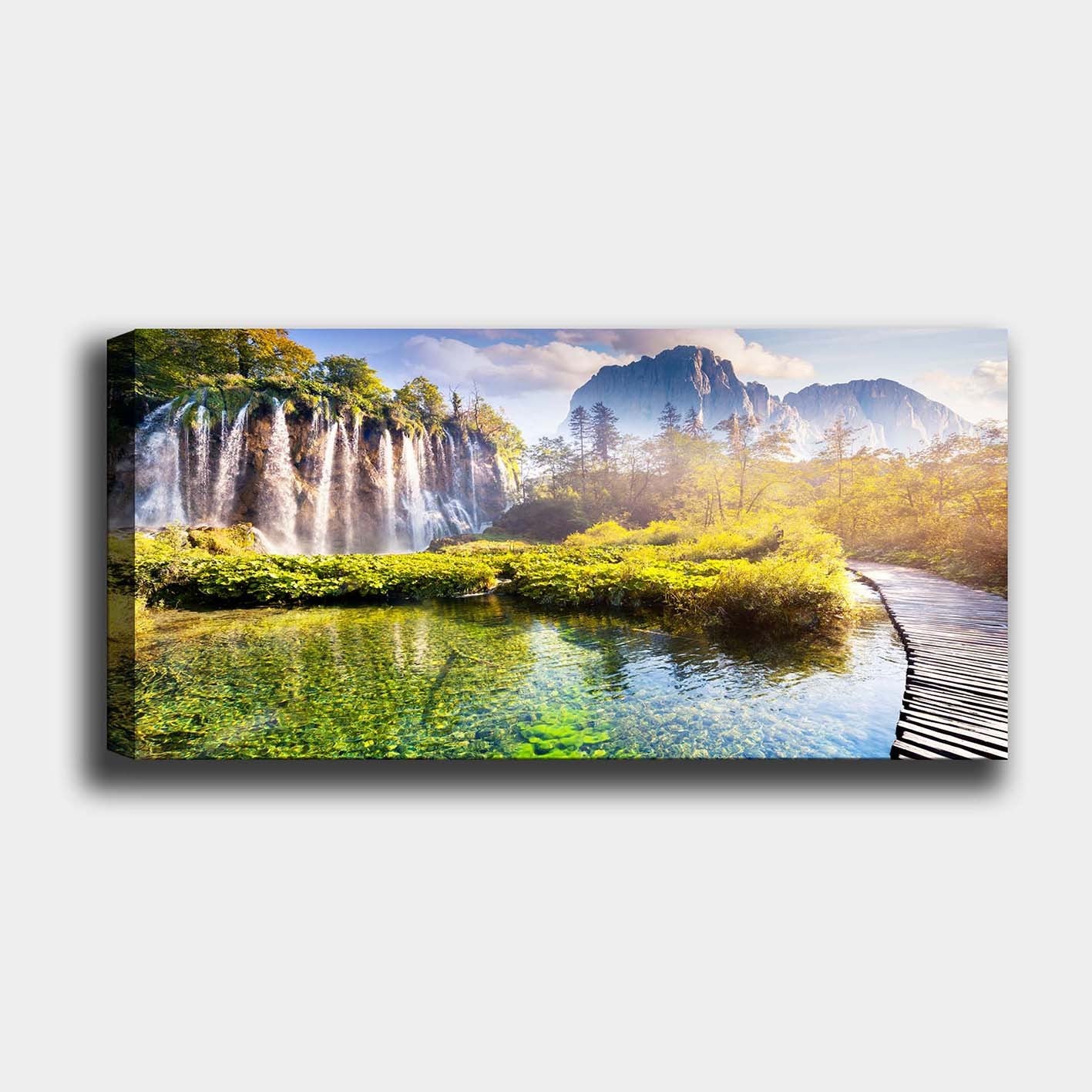 Quadro Decorativo em Tela Canvas Multicolor com Moldura de Madeira 3 cm – 50 x 120 cm | YTY222201946_50120