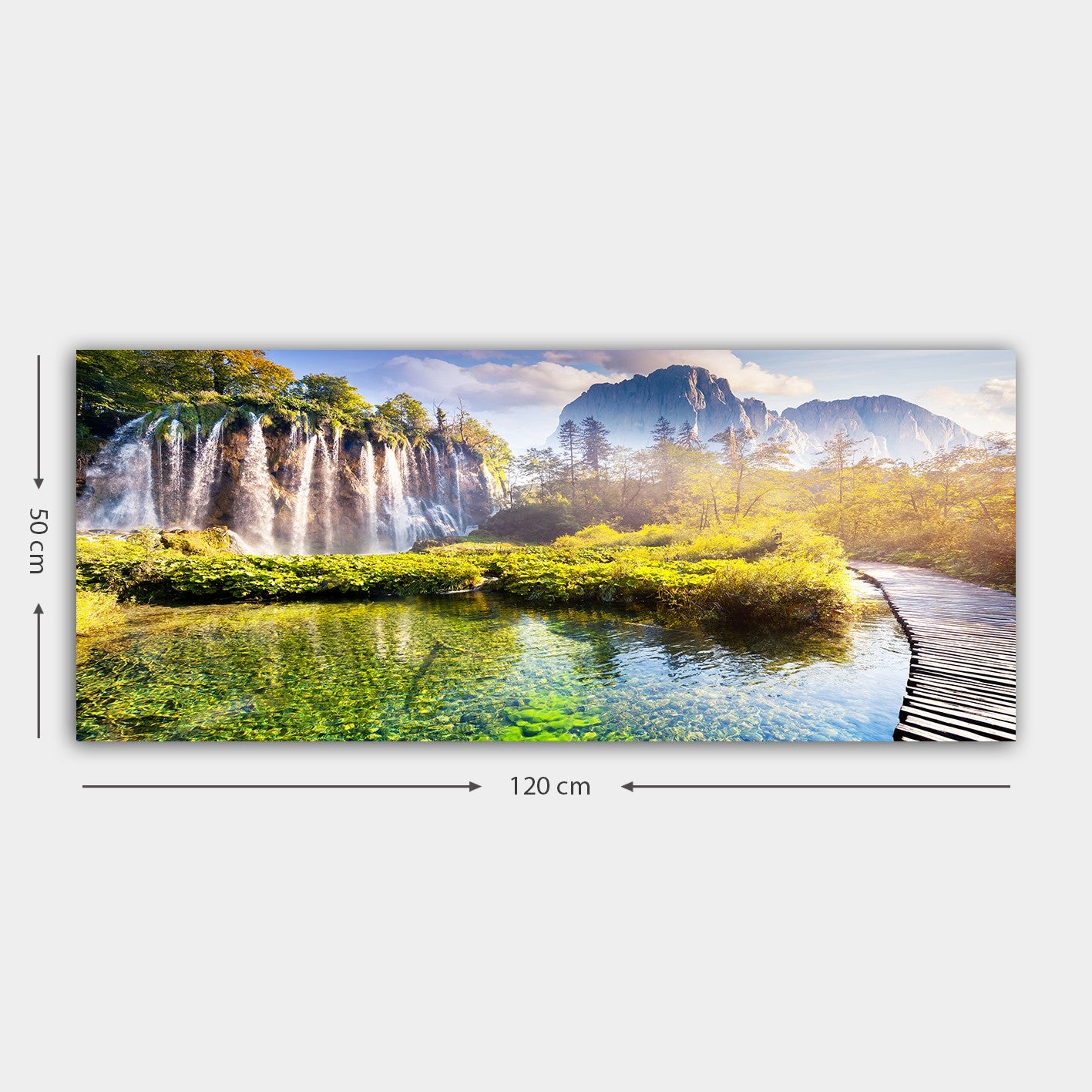 Quadro Decorativo em Tela Canvas Multicolor com Moldura de Madeira 3 cm – 50 x 120 cm | YTY222201946_50120