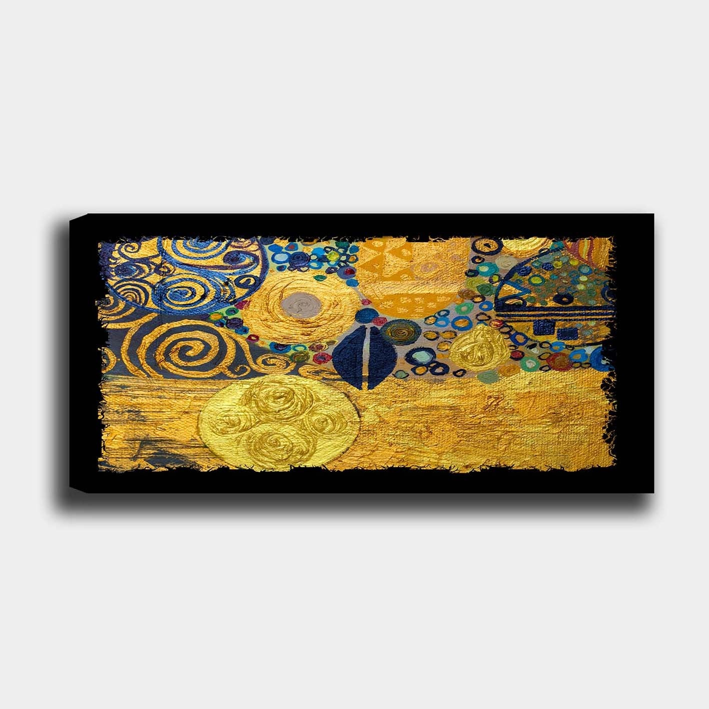 Tela Decorativa em Canvas Multicolor 50 x 120 cm com Moldura de Madeira (3 cm) – 100% Tela, 1,68 kg | YTY222207_50120