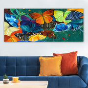 Tela Decorativa em Canvas Multicolor com Moldura de Madeira (3 cm) – 50 x 120 cm