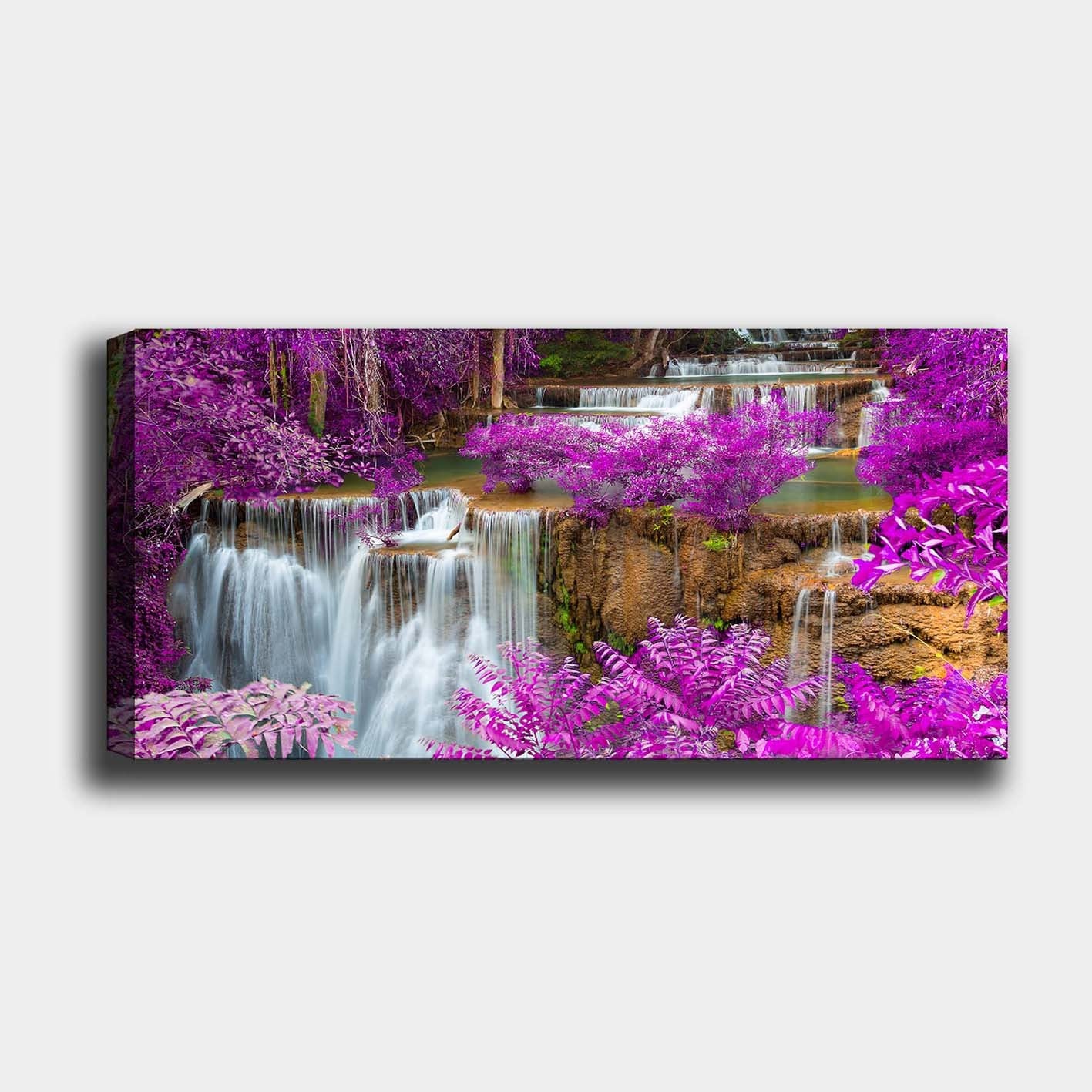 Quadro em Tela Decorativo Multicolor 50x120 cm – 100% Canvas, Moldura de Madeira 3 cm