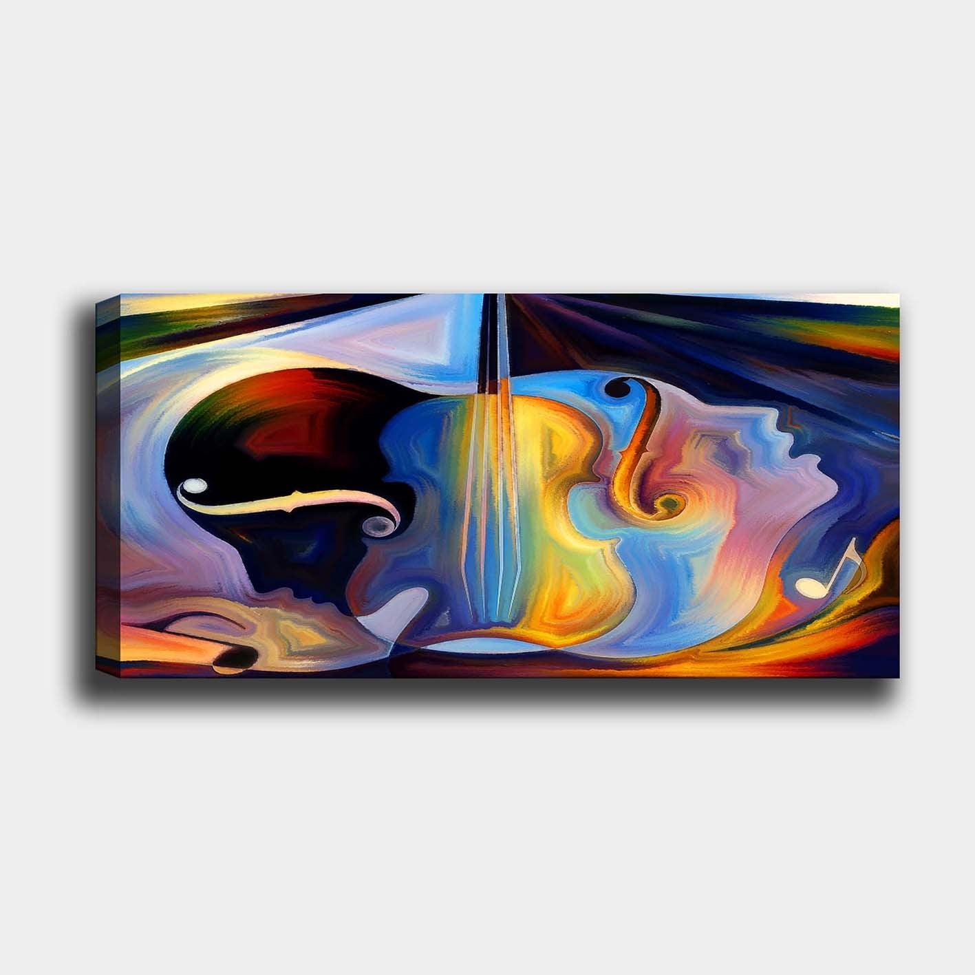 Tela Decorativa Multicolor 50 x 120 cm, 100% Canvas, Moldura em Madeira 3 cm (Ref. 451ERN1379)