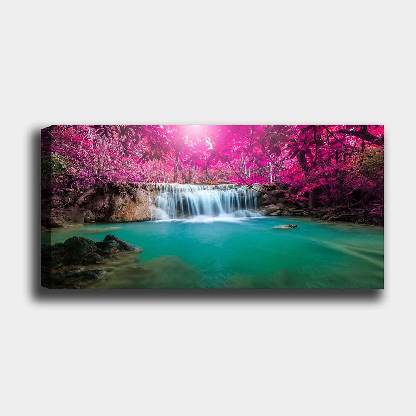 Quadro em Tela Decorativo Multicolor 50x120 cm – 100% Canvas com Moldura de Madeira 3 cm