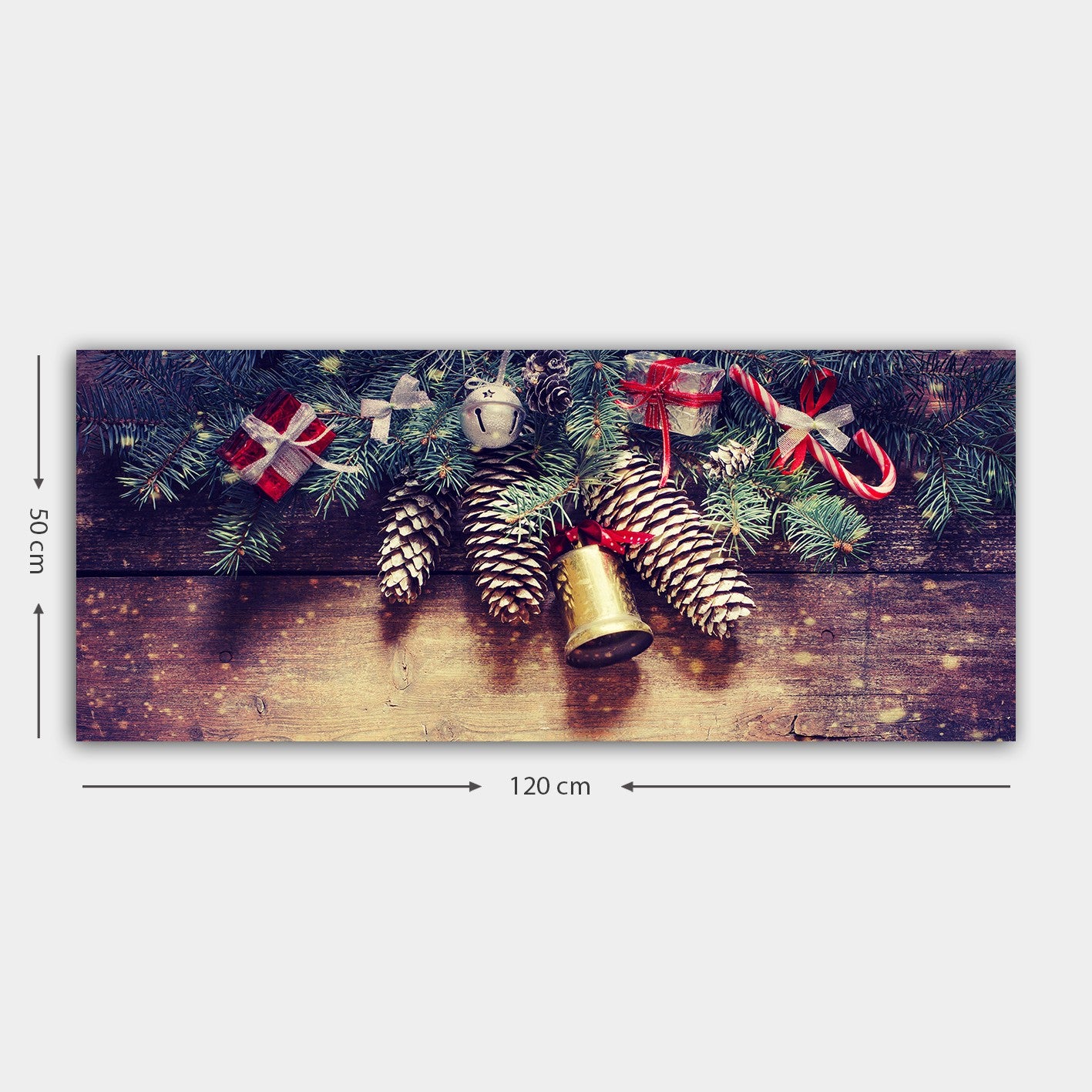 Quadro em Tela 100% Canvas Multicolor com Moldura de Madeira (3 cm) – 50 x 120 cm | YTY231887680_50120