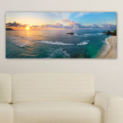 Pintura decorativa em tela – 50 x 120 cm – moldura de madeira – 100% tela, 100% moldura de madeira